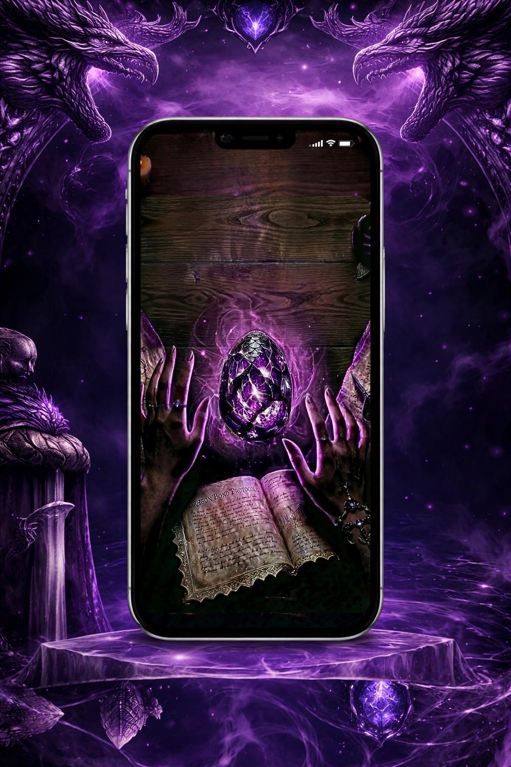 Dragon Rider Live Wallpaper: Fourth Wing Basgiath (Digital Download)