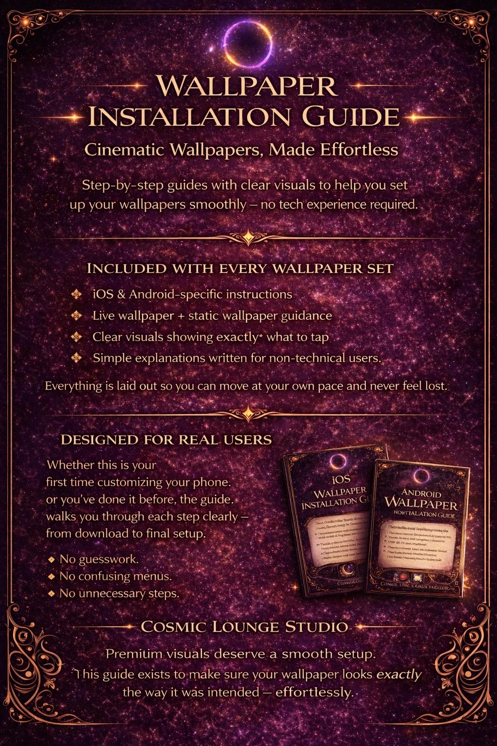 Dragon Rider App Icons and Live Wallpaper: Violet Fantasy Theme (iOS and Android Digital Download