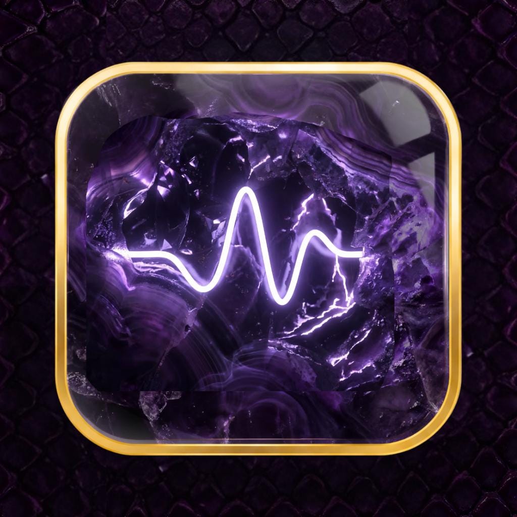 130 Liquid Glass Fantasy App Icons: Amethyst Dragon Rider, Night Court Theme