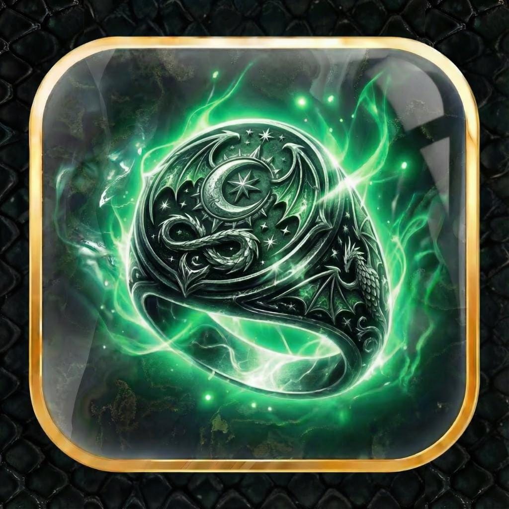 130 Liquid Glass Fantasy App Icons: Machete Color Dragon Rider and Spring Court Theme