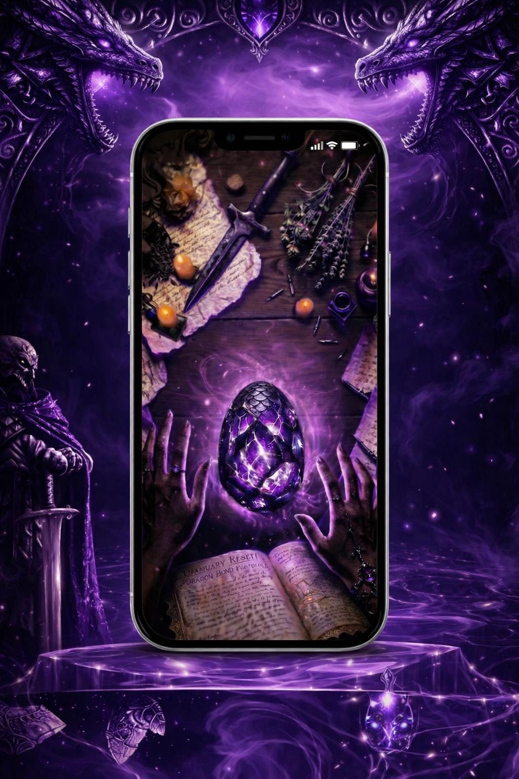 Dragon Rider Live Wallpaper: Fourth Wing Basgiath (Digital Download)
