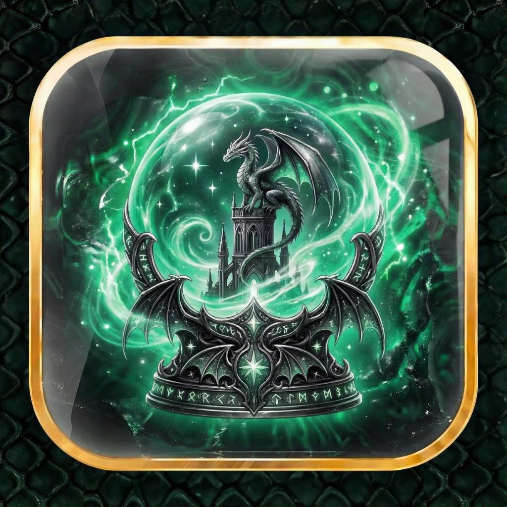 130 Liquid Glass Fantasy App Icons: Machete Color Dragon Rider and Spring Court Theme