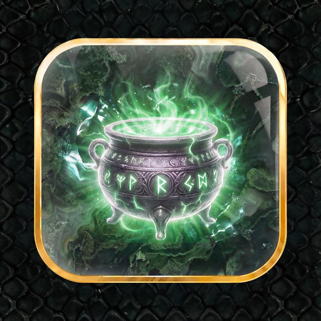 130 Liquid Glass Fantasy App Icons: Machete Color Dragon Rider and Spring Court Theme