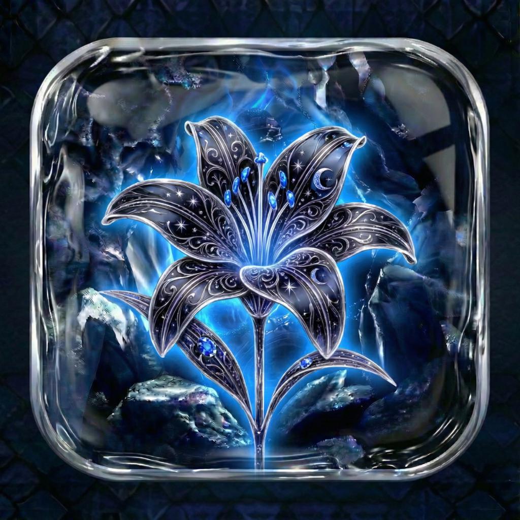130 Liquid Glass Onyx Fantasy App Icons: Shadow Black Dragon Rider and College of Dragons Theme