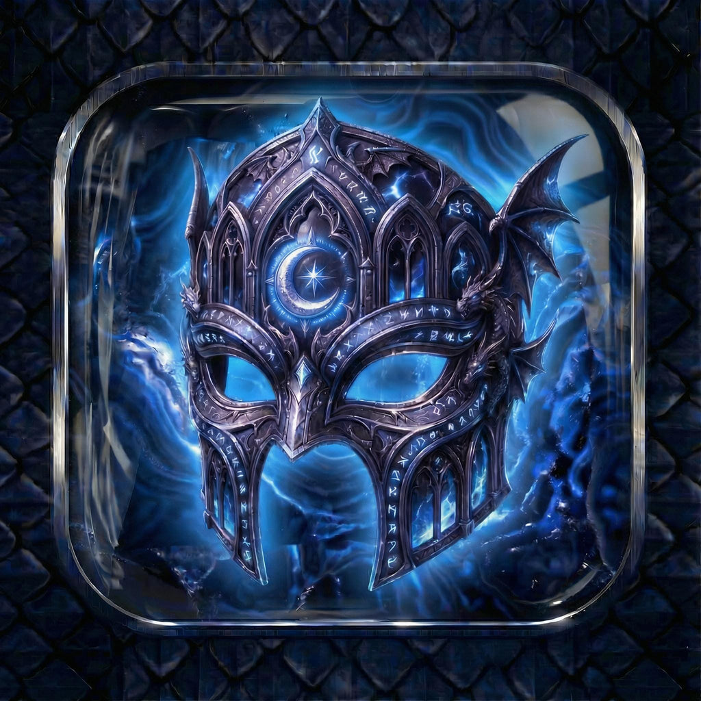130 Liquid Glass Onyx Fantasy App Icons: Shadow Black Dragon Rider and College of Dragons Theme