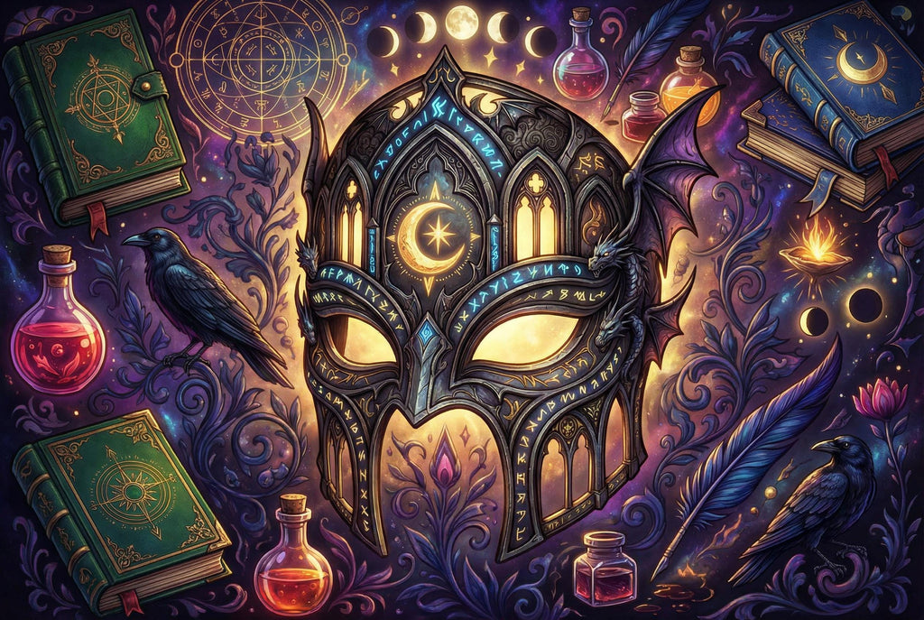 Hand-Drawn Dread Trove Coloring Book: Nesta’s Mask & Cauldron (Digital and Print) ACOTAR Vol 2
