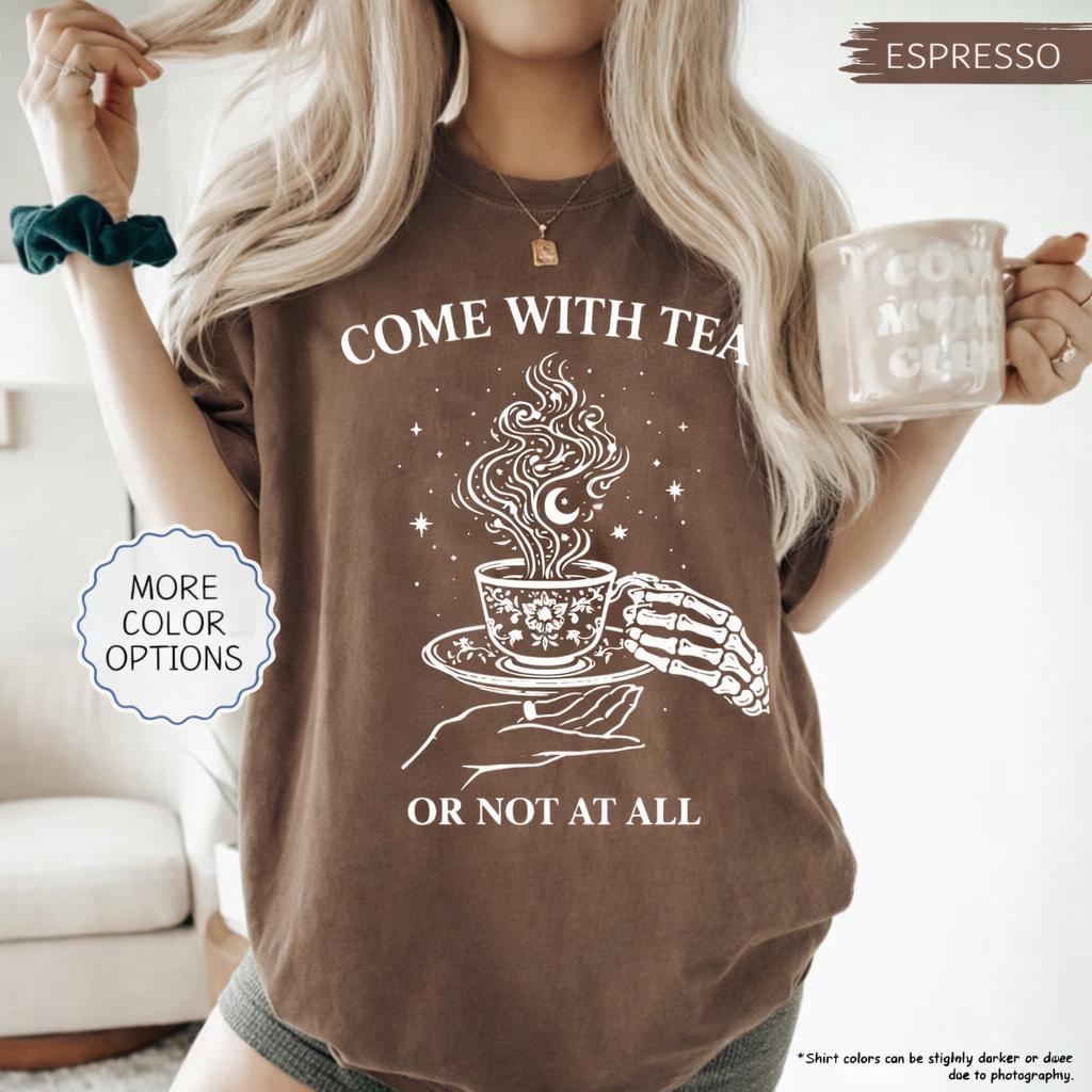 Suriel Tea Shirt, Fantasy Reader Shirt, Witchy Tea Shirt, Book Lover Gift, Dark Academia Shirt, Cozy Reader Shirt