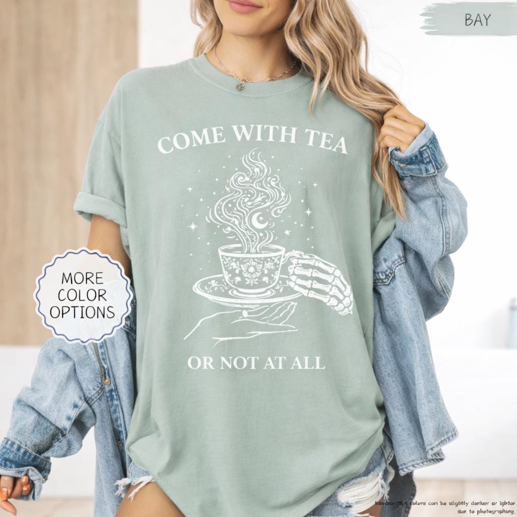 Suriel Tea Shirt, Fantasy Reader Shirt, Witchy Tea Shirt, Book Lover Gift, Dark Academia Shirt, Cozy Reader Shirt