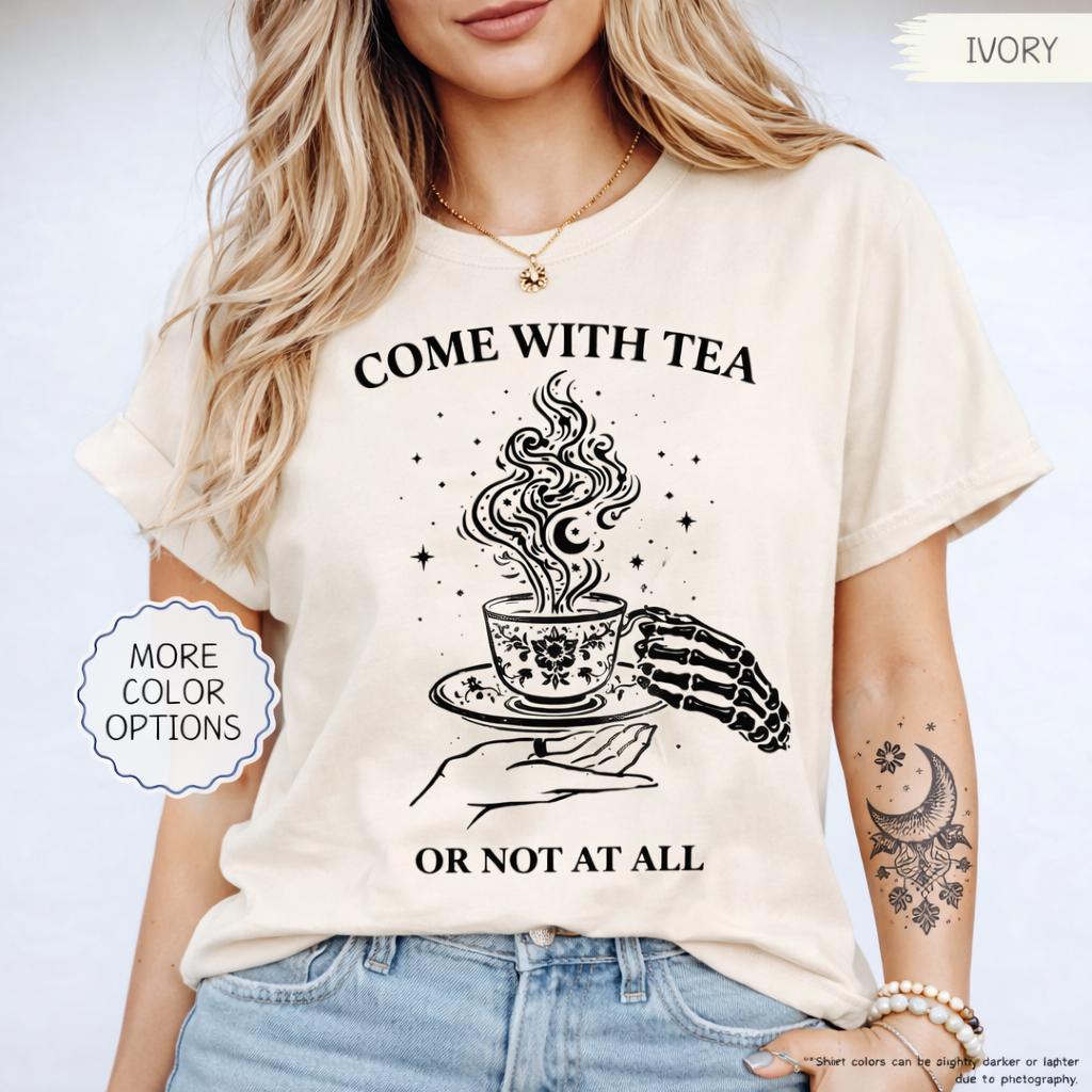 Suriel Tea Shirt, Fantasy Reader Shirt, Witchy Tea Shirt, Book Lover Gift, Dark Academia Shirt, Cozy Reader Shirt