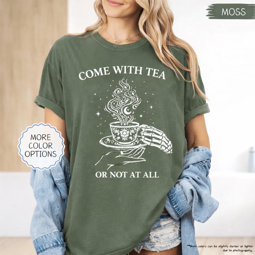 Suriel Tea Shirt, Fantasy Reader Shirt, Witchy Tea Shirt, Book Lover Gift, Dark Academia Shirt, Cozy Reader Shirt