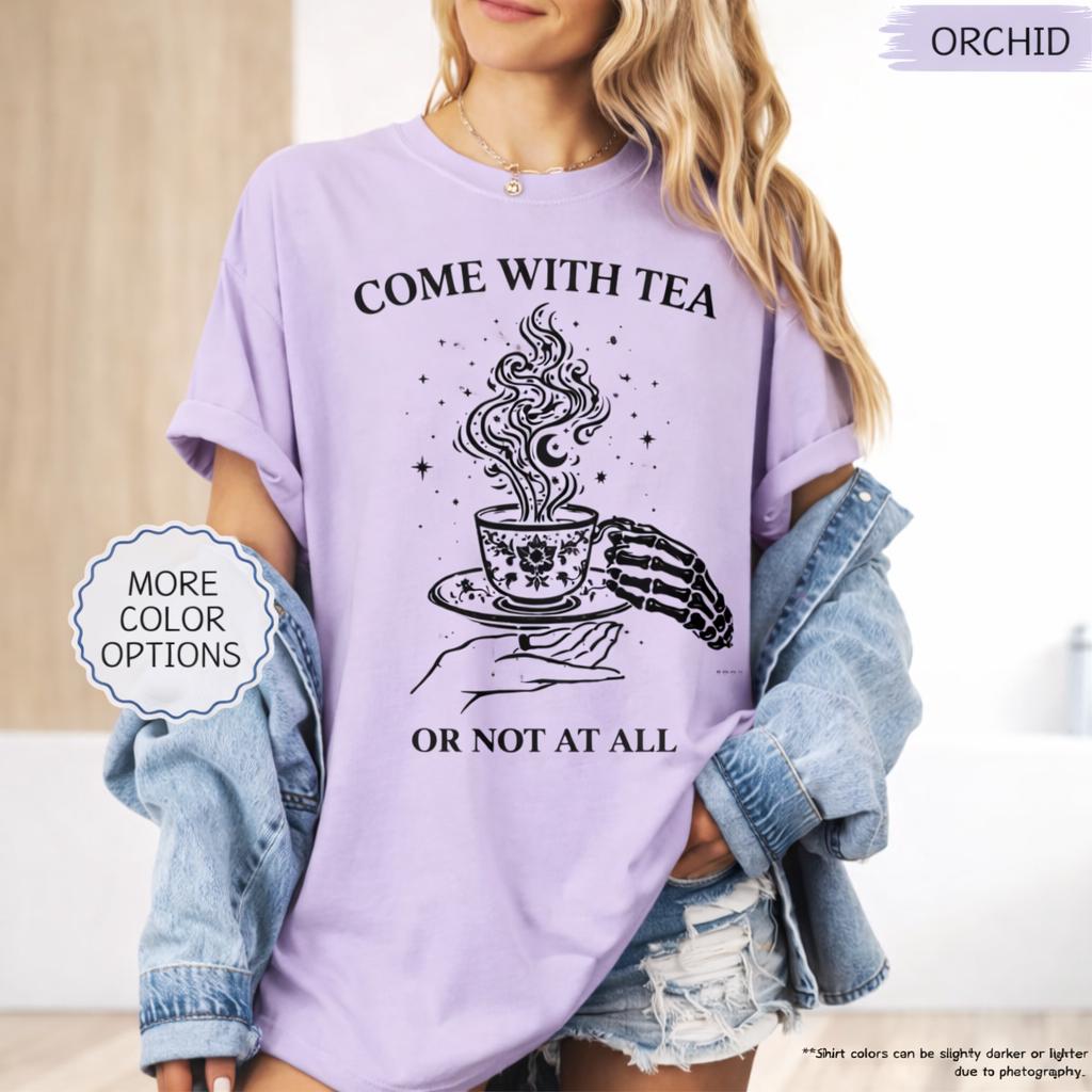 Suriel Tea Shirt, Fantasy Reader Shirt, Witchy Tea Shirt, Book Lover Gift, Dark Academia Shirt, Cozy Reader Shirt