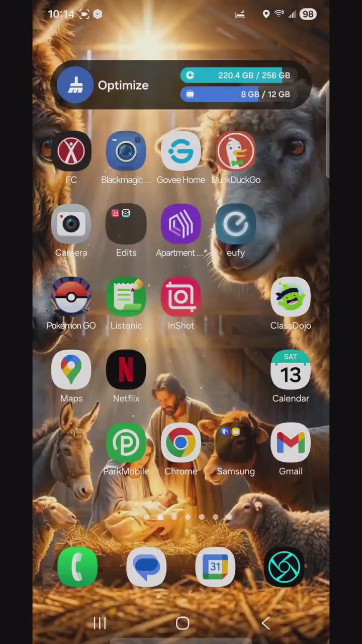 4K Nativity Live Wallpaper • Cinematic Christmas Phone Background (iOS & Android)